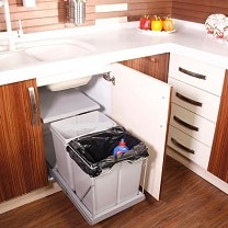 سطل زباله داخل کابینت